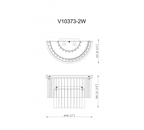 Настенный светильник Moderli Avista V10373-2W