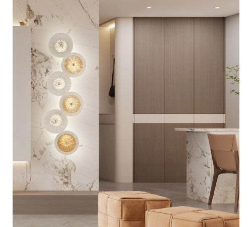 Настенный светильник Arte Milano 6.1252B.D250.H700.LED Ni