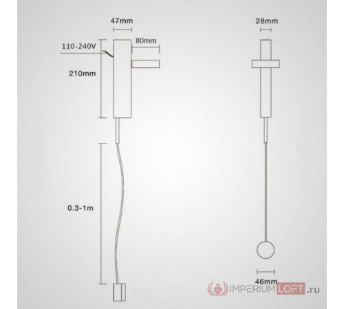 Настенный светильник ImperiumLoft Denzil 140640-26 Настенный светильник ImperiumLoft Denzil 140640-26