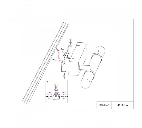 Настенный светильник Favourite Cuero 4111-1W Настенный светильник Favourite Cuero 4111-1W