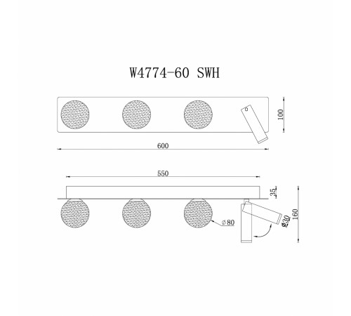 Настенный светильник iLedex Telescope W4774-60 SWH Настенный светильник iLedex Telescope W4774-60 SWH