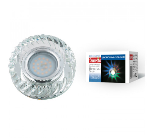 Встраиваемый светильник Fametto Luciole DLS-L123 GU5.3 GLASSY/CLEAR/RGB UL-00000374 Встраиваемый светильник Fametto Luciole DLS-L123 GU5.3 GLASSY/CLEAR/RGB UL-00000374