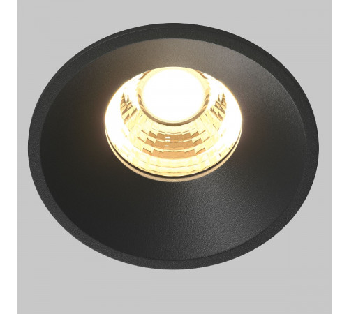 Встраиваемый светильник Maytoni Round DL058-7W2.7K-B Встраиваемый светильник Maytoni Round DL058-7W2.7K-B