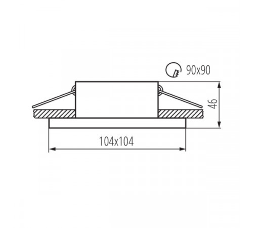 Встраиваемый светильник Kanlux Imines DSL-W 29030 Встраиваемый светильник Kanlux Imines DSL-W 29030