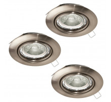 Комплект встраиваемых светильников (3 шт.) Eglo Mazuby 34015