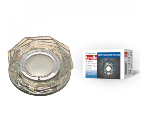 Встраиваемый светильник Fametto Luciole DLS-L122 GU5.3 BRONZE/CLEAR UL-00000370 Встраиваемый светильник Fametto Luciole DLS-L122 GU5.3 BRONZE/CLEAR UL-00000370