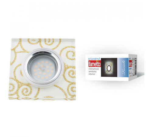Встраиваемый светильник Fametto Luciole DLS-L207 GU5.3 CHROME/WHITE UL-00000382