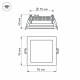 Встраиваемый светодиодный светильник Arlight LT-S96x96WH 6W Day White 014934