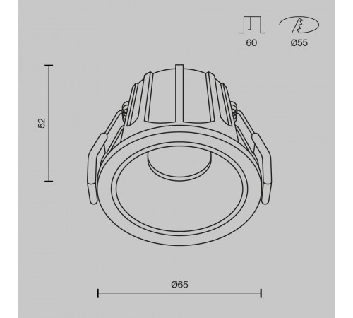 Встраиваемый светильник Maytoni Technical Alfa LED DL043-01-10W3K-RD-WB Встраиваемый светильник Maytoni Technical Alfa LED DL043-01-10W3K-RD-WB