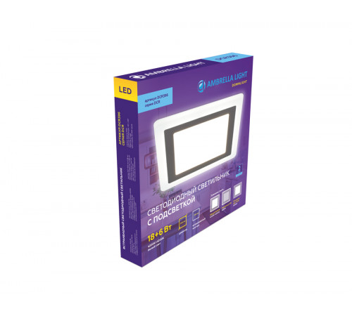 Встраиваемый светильник с подсветкой Ambrella Light Downlight DCR396 Встраиваемый светильник с подсветкой Ambrella Light Downlight DCR396