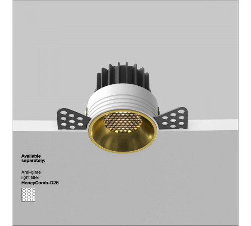 Встраиваемый светильник Maytoni Round DL058-12W3K-TRS-BS Встраиваемый светильник Maytoni Round DL058-12W3K-TRS-BS