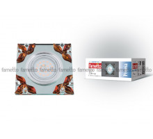 Встраиваемый светильник Fametto Peonia DLS-P109 GU5.3 CHROME/CLEAR+TEA