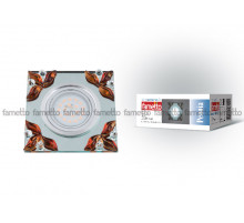 Встраиваемый светильник Fametto Peonia DLS-P109 GU5.3 CHROME/CLEAR+TEA