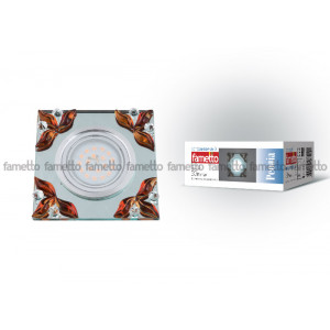 Встраиваемый светильник Fametto Peonia DLS-P109 GU5.3 CHROME/CLEAR+TEA