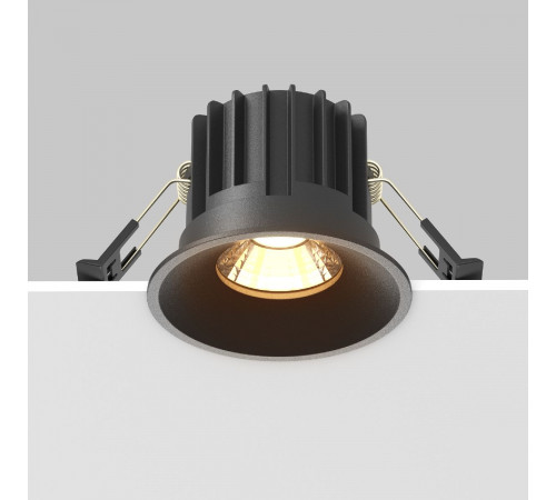 Встраиваемый светильник Maytoni Round DL058-12W2.7K-B Встраиваемый светильник Maytoni Round DL058-12W2.7K-B
