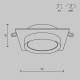 Встраиваемый светильник Maytoni Technical Hoop DL086-GX53-SQ-BG