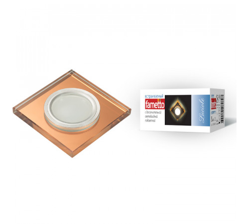 Встраиваемый светильник Fametto Luciole DLS-L107 GU5.3 CHROME/BRONZE Встраиваемый светильник Fametto Luciole DLS-L107 GU5.3 CHROME/BRONZE