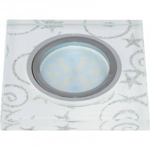 Встраиваемый светильник Fametto Peonia DLS-P203 GU5.3 CHROME/WHITE 10127