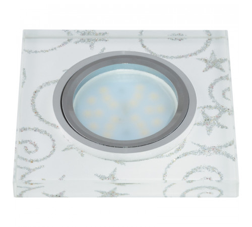 Встраиваемый светильник Fametto Peonia DLS-P203 GU5.3 CHROME/WHITE 10127 Встраиваемый светильник Fametto Peonia DLS-P203 GU5.3 CHROME/WHITE 10127