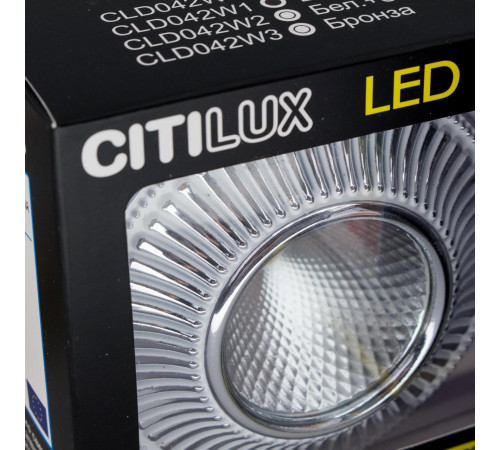 Встраиваемый светодиодный светильник Citilux Дзета CLD042W1 Встраиваемый светодиодный светильник Citilux Дзета CLD042W1