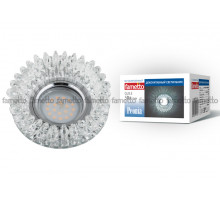 Встраиваемый светильник Fametto Peonia DLS-P113 GU5.3 CHROME/CLEAR