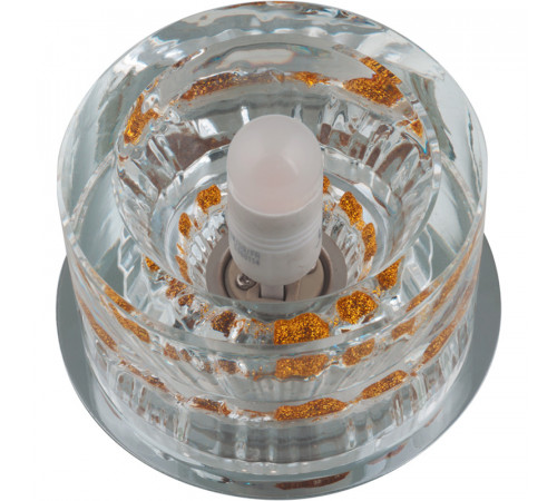 Встраиваемый светильник Fametto DLS-F119 G9 CHROME/CLEAR+GOLD 10751 Встраиваемый светильник Fametto DLS-F119 G9 CHROME/CLEAR+GOLD 10751