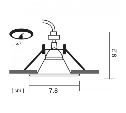 Встраиваемый светильник ARTE Lamp A6668PL-1WH