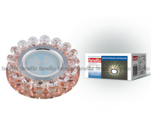 Встраиваемый светильник Fametto Luciole DLS-L102 GU5.3 CHROME/PEACH 10001 Встраиваемый светильник Fametto Luciole DLS-L102 GU5.3 CHROME/PEACH 10001