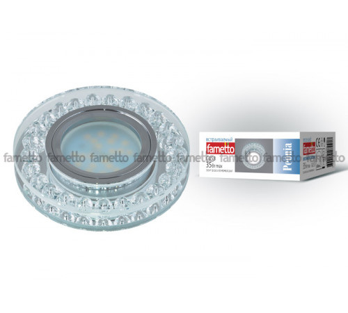 Встраиваемый светильник Fametto Peonia DLS-P102 GU5.3 CHROME/CLEAR Встраиваемый светильник Fametto Peonia DLS-P102 GU5.3 CHROME/CLEAR
