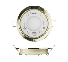 Встраиваемый светильник (UL-00005053) Uniel GX53/H2 Gold 10 Prom