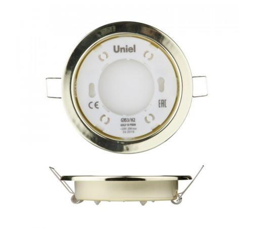 Встраиваемый светильник (UL-00005053) Uniel GX53/H2 Gold 10 Prom Встраиваемый светильник (UL-00005053) Uniel GX53/H2 Gold 10 Prom