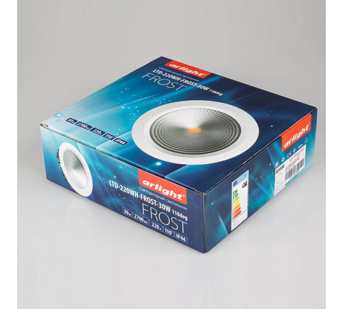 Встраиваемый светодиодный светильник Arlight LTD-220WH-Frost-30W Day White 021498 Встраиваемый светодиодный светильник Arlight LTD-220WH-Frost-30W Day White 021498