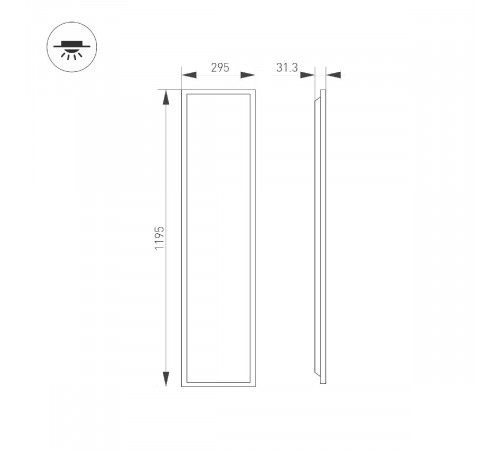 Панель светодиодная Arlight DL-TITAN-S300x1200-40W Day4000 052814 Панель светодиодная Arlight DL-TITAN-S300x1200-40W Day4000 052814