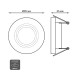 Встраиваемый светильник Gauss Backlight BL076