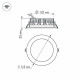 Встраиваемый светодиодный светильник Arlight LTD-145WH-Frost-16W Warm White 021068