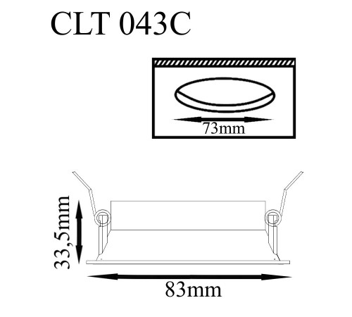 Встраиваемый светильник Crystal Lux CLT 043C WH Встраиваемый светильник Crystal Lux CLT 043C WH
