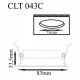 Встраиваемый светильник Crystal Lux CLT 043C WH