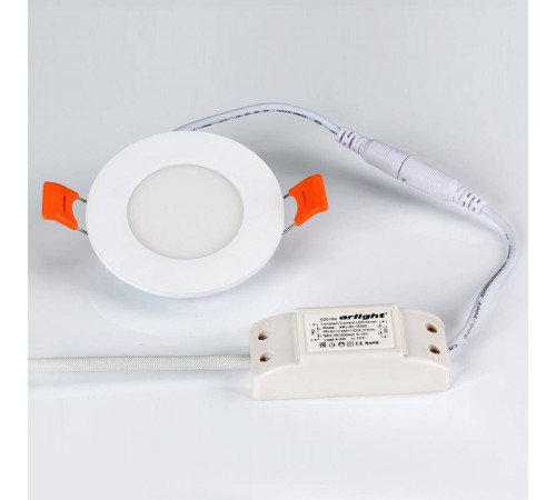 Встраиваемый светодиодный светильник Arlight DL-85M-4W Warm White 020104