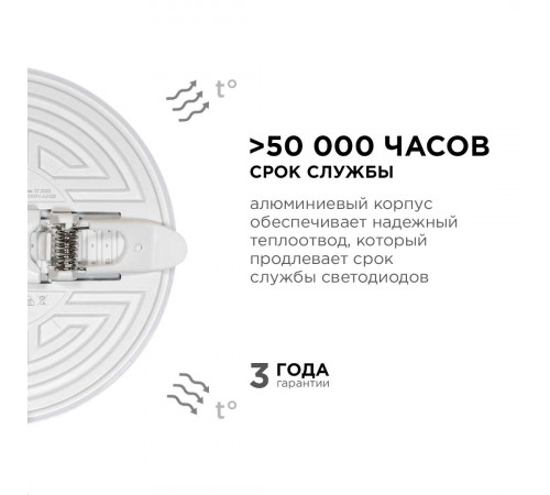Встраиваемая светодиодная панель безрамочная Apeyron FLP 06-107 Встраиваемая светодиодная панель безрамочная Apeyron FLP 06-107