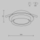 Встраиваемый светильник Maytoni Technical Hoop DL086-GX53-RD-BG