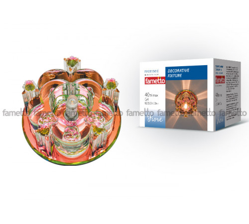 Встраиваемый светильник Fametto Fiore DLS-F122 G4 COLOUR/CLEAR Встраиваемый светильник Fametto Fiore DLS-F122 G4 COLOUR/CLEAR