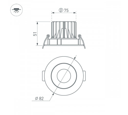 Встраиваемый светильник Arlight MS-FORECAST-BUILT-TURN-R82-8W Warm3000 037187(1) Встраиваемый светильник Arlight MS-FORECAST-BUILT-TURN-R82-8W Warm3000 037187(1)