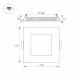 Встраиваемый светодиодный светильник Arlight DL-172x172M-15W Day White 020132