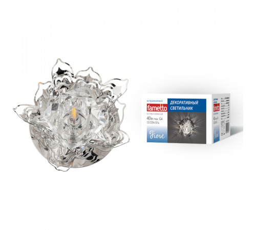 Встраиваемый светильник Fametto DLS-F128 G4 CHROME/CLEAR UL-00000353