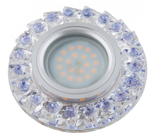 Встраиваемый светильник Fametto DLS-L120 GU5.3 CHROME/CLEAR+PURPLE UL-00000367 Встраиваемый светильник Fametto DLS-L120 GU5.3 CHROME/CLEAR+PURPLE UL-00000367