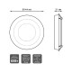 Встраиваемый светодиодный светильник Gauss Backlight Bubbles BL316