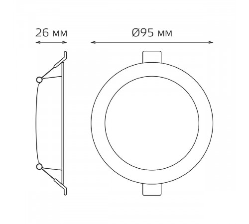 Встраиваемый светильник Gauss Elementary Downlight 997420205 Встраиваемый светильник Gauss Elementary Downlight 997420205