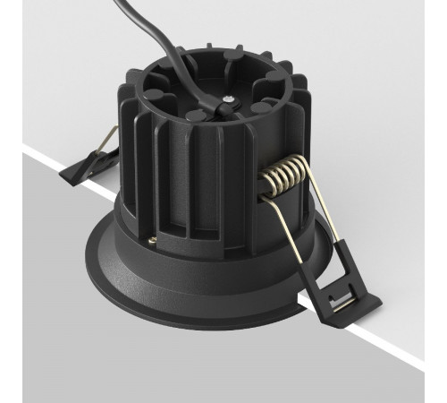 Встраиваемый светильник Maytoni Round DL058-12W2.7K-B Встраиваемый светильник Maytoni Round DL058-12W2.7K-B