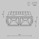 Встраиваемый светильник Maytoni Technical Alfa LED DL043-02-10W3K-SQ-W