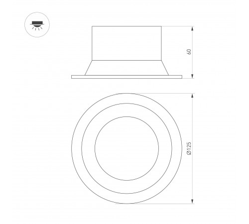 Встраиваемый светильник Arlight MS-BREEZE-BUILT-R125-16W Warm3000 (WH, 90 deg, 230V) 036614 Встраиваемый светильник Arlight MS-BREEZE-BUILT-R125-16W Warm3000 (WH, 90 deg, 230V) 036614